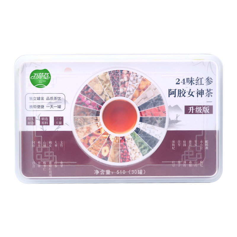 24味紅參阿膠女神茶貼牌定制秋冬養(yǎng)生茶工廠(chǎng)代加工